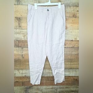 BITTE KAI RAND Womens Medium Light Purple 100% Linen Pants Lagenlook NWOT